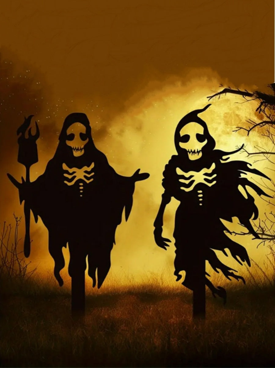 Halloween Outdoor Metal Ghost Grim Reaper Decoration