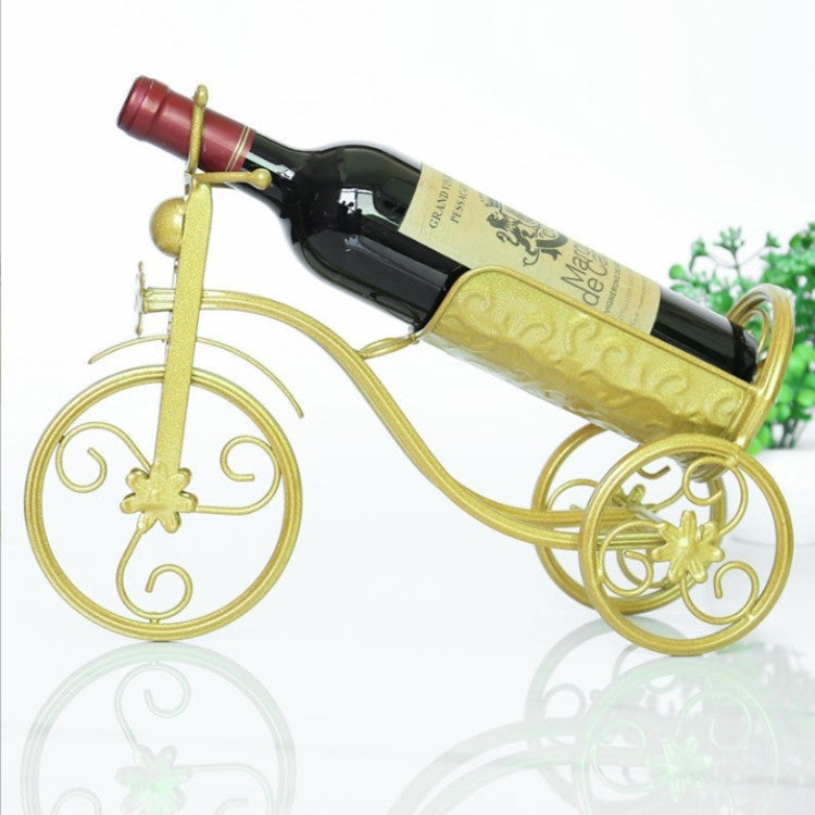 Iron Art Tricycle Wine Rack