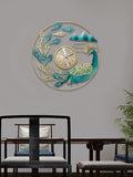 Large Gold Metal Wall Clock