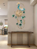 Large Gold Metal Wall Clock