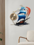 Large Metal Sailboat Wall Clock