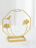 Metal Stand with Glass Vase