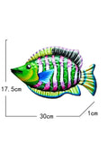 Tropical Metal Fish Wall Art