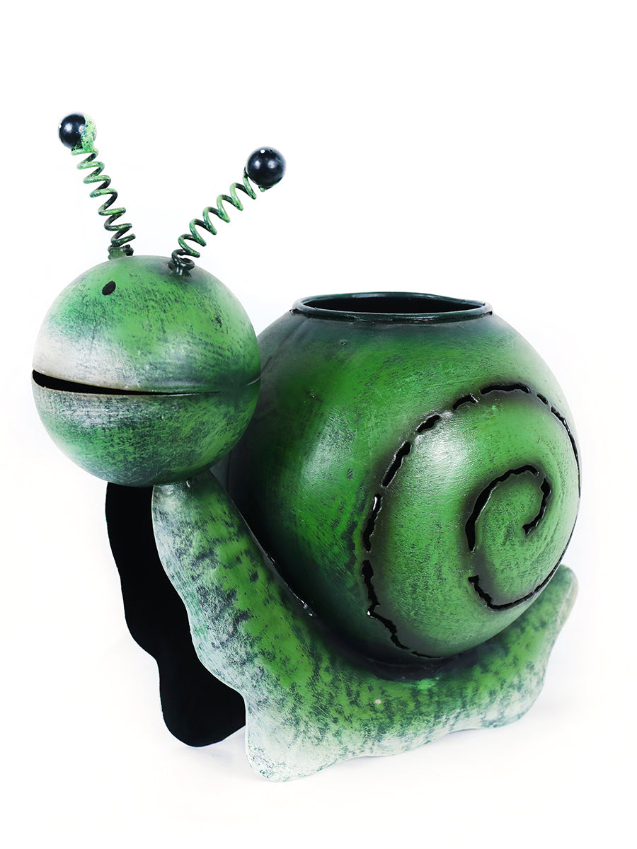 Dark Green Snail Pot