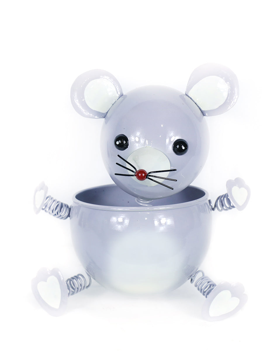 Cute Gray Mouse Pot