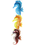 Three Colorful Seahorse Wall