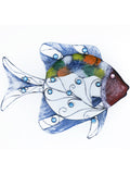 Metal Wall Rainbow Fish Model