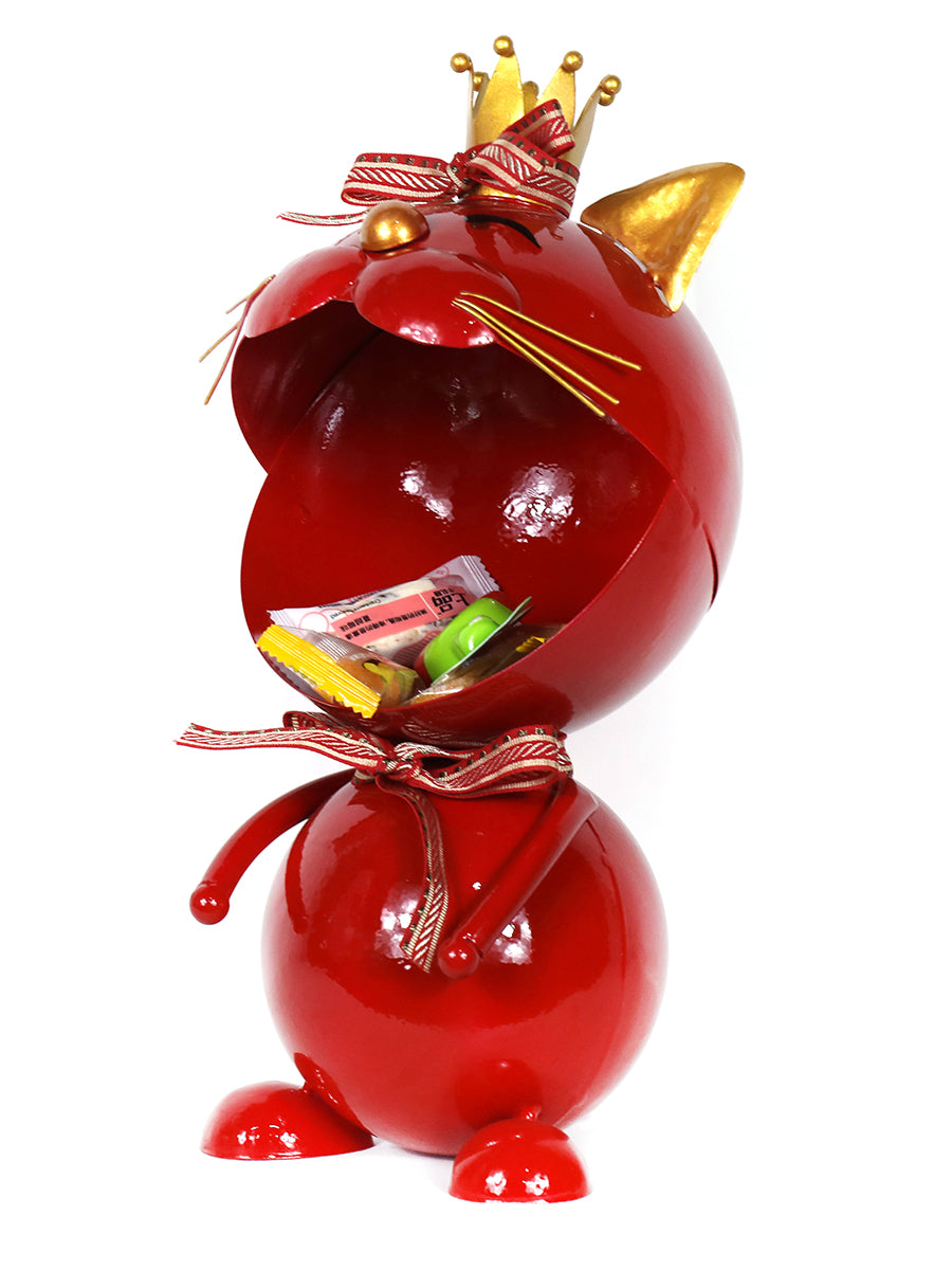 Metal Cat Candy Box Ornament