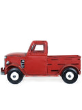 Red Vintage Metal Pickup Truck Model