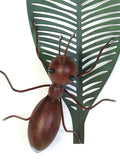 Ant with Green Leaf Wall Hanging